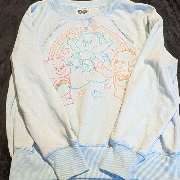 Pastel Blue Care Bears Sweater S - Picture 1 of 7